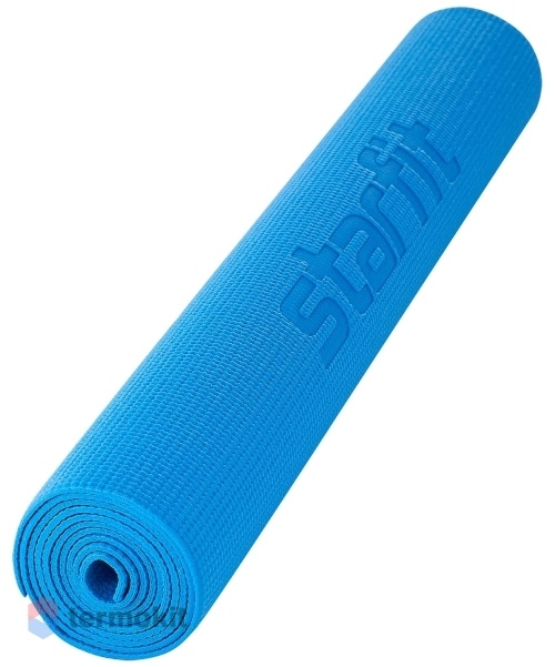 Коврик для йоги и фитнеса Starfit FM-101, PVC, 173x61x0,3 см, синий УТ-00018896