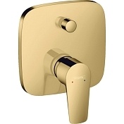 Встраиваемый смеситель для ванны и душа Hansgrohe Talis E полированное золото 71474990