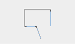 Душевой уголок Ambassador Diamond 2000x1200x800 хром левый 12011104L