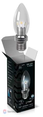 Лампа Gauss LED Candle 3W E27 4100K 1/10/100