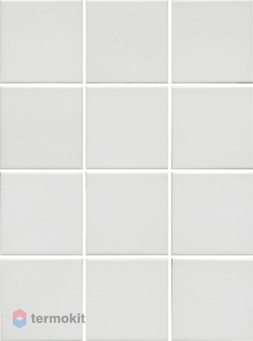 Керамическая плитка Kerama Marazzi Агуста 1332 белый натуральный (полотно из 12 частей 9,8x9,8) 30x40