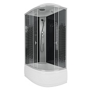 Душевая кабина Niagara Eco 120x80 (стекло с рисунком) серебро NG-7510-14L