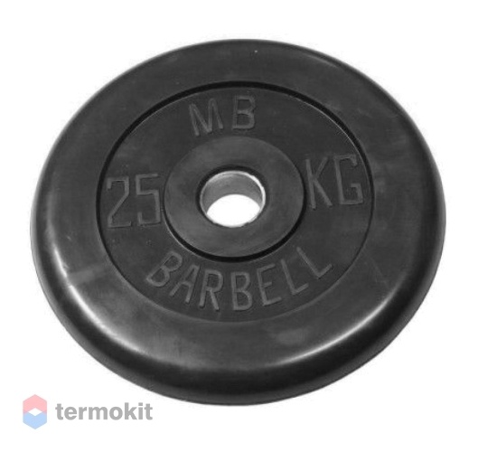 Диск обрезиненный MB Barbell 26 мм, 25 кг MB-PltB26-25