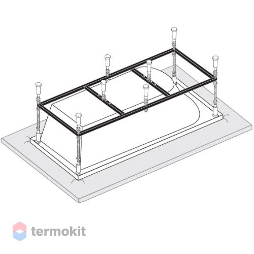 Каркас к прямоугольным ваннам VAGNERPLAST 170x75 VPK17075