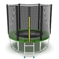 Батут с внешней сеткой и лестницей Evo Jump External 6ft (Green)
