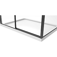 Душевой уголок Black&White Stellar Wind 1950x1200x900 (тонированное стекло) черный матовый S898-900x1200