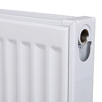 Радиатор Rommer Ventil 21/300/800 300x800 стальной панельный с нижним правым подключением УЦЕНЕННЫЙ