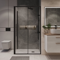 Душевой уголок Niagara Nova 1950x1300x800 черный матовый NG-84-13AB-A80B-34