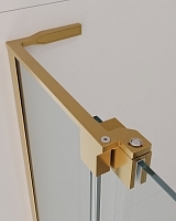 Душевой уголок Cezares Slider 1950x800x800 брашированное золото SLIDER-AH-1-80-80/90-C-BORO