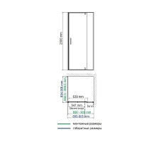Душевой уголок WasserKRAFT Aisch 2000x900x900 золото матовое 55P03