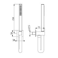 Душевой набор AquaElite черный матовый SD002A05Q УЦЕНЕННЫЙ