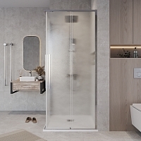 Душевой уголок Grossman Galaxy 1950x800x800 (стекло шиншилла) хром 300.K33.01.8080.10.02