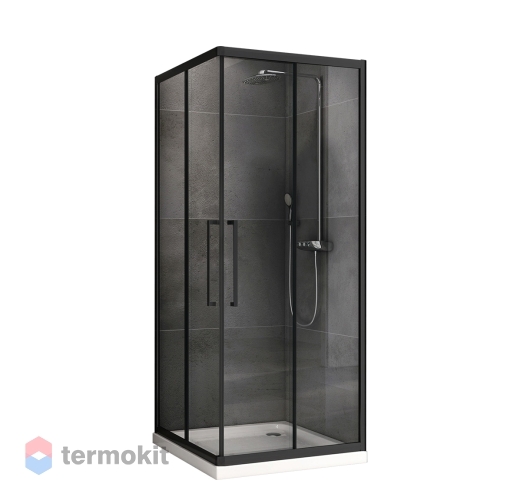 Душевой уголок ABBER Schwarzer Diamant 1950x1000x1000 черный AG02100BH