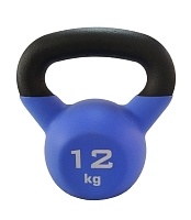 Гиря чугунная с виниловым покрытием SportElite 12 кг, матовая ES-0288