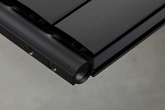 Дизайн-радиатор алюминиевый Silver 1150 \ 04 секции \ с нижним подключением черный