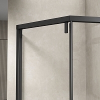 Душевой уголок Vincea Show 2000x1000x1000 черный VSP1-4SH100CLB