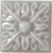 Керамическая плитка Adex Studio ADST4066 Taco Relieve Flor № 2 Graystone вставка 3x3
