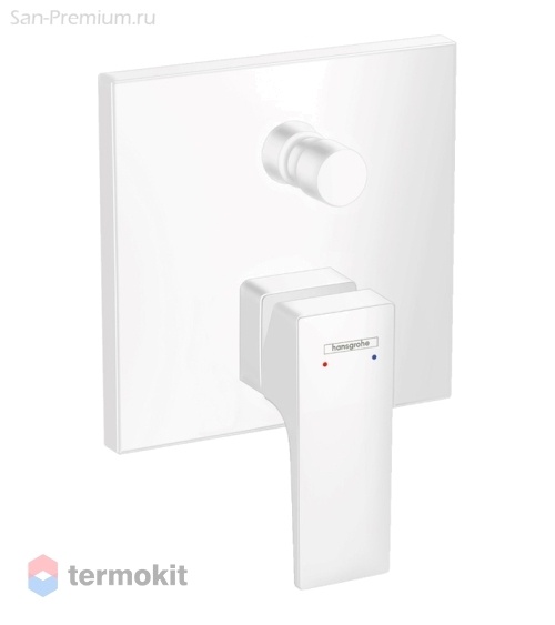 Встраиваемый смеситель для ванны и душа Hansgrohe Metropol матовый белый 32545700