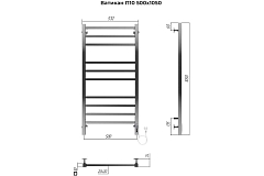 Электрический полотенцесушитель Terminus Ватикан П10 500x1050