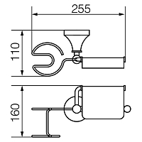Держатель туалетной бумаги Veragio GIALETTA Хром VR.GIL-6485.CR УЦЕНЕННЫЙ