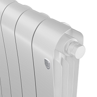 БиМеталлический радиатор Royal Thermo Infinity Bianco Traffico 500 VR80 \ 06 секций \ с нижним правым подключением