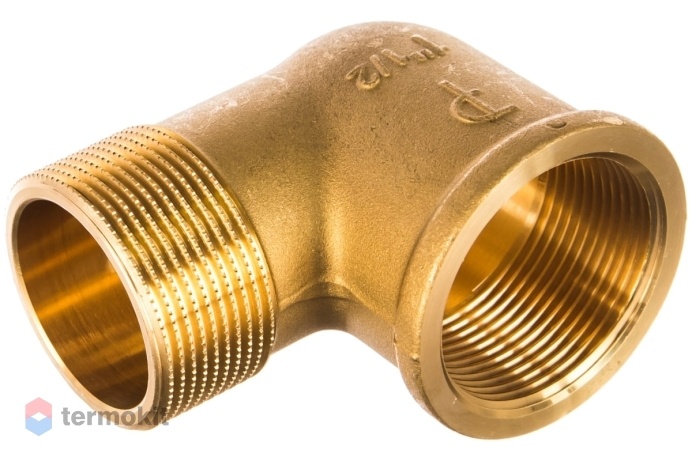 Elsen Угольник 90° НВ 1 1/4", 1 1/4" латунь