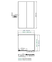 Душевой уголок WasserKRAFT Rhin 2000x1100x900 белый 44S15