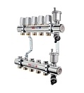 Коллекторный блок Valtec 1 1/4" x 3/4", "евроконус" на 5 контуров