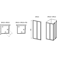 Душевой уголок Ravak Supernova SRV2 1950x800x800 хром 14V40UO2Z1