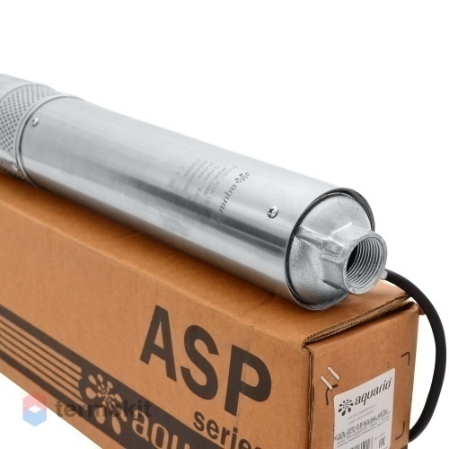 Насос скважинный Aquario ASP 1E-55-75 со встроенным конденсатором с кабелем 35м