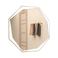 Зеркало MIXLINE Оттавия 80 с подсветкой, фацетом 544023
