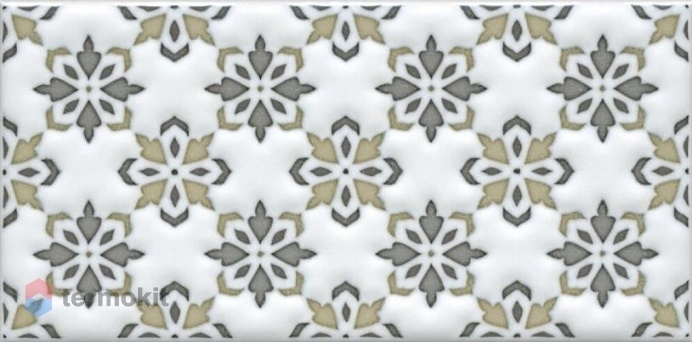 Керамическая плитка Kerama Marazzi Клемансо STG/A619/16000 декор орнамент 7,4x15