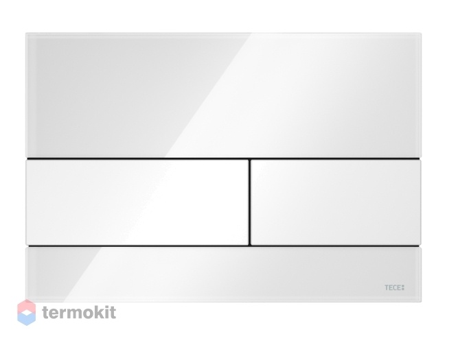 Клавиша смыва TECE Square стеклянная белая 9240800