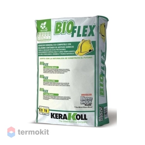Клей Kerakoll цементный Bioflex ярко белый 25кг