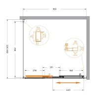 Душевой уголок Cezares Molveno 1950x1000x900 хром MOLVENO-AHF-31-100/90-C-CR-IV