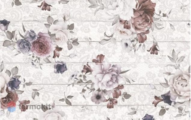Керамическая плитка Lb-Ceramics Шебби Шик 1606-0006 Панно белый 40х60