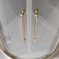 Душевой уголок Cezares Relax 304 2000x1200x900 брашированное золото RELAX-304-RH-2-120/90-C-BORO