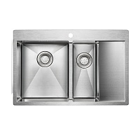 Мойка для кухни Paulmark UNION брашированная сталь PM537851-BSL