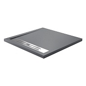 Душевой поддон WasserKRAFT Wiese 900x900x40 серый матовый 84T03
