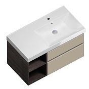Тумба под раковину Kerama Marazzi CUBO 88 подвесная лимо матовый CU.90rh\LIM