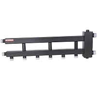 ROMMER Коллектор (дублер рядный) с гидроразделителем на 3+1 контура до 60 кВт