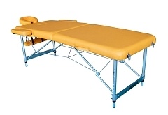 Массажный стол DFC NIRVANA Elegant LUXE 186х70х84 см, алюм. ножки, цвет горчичный TS2010_M
