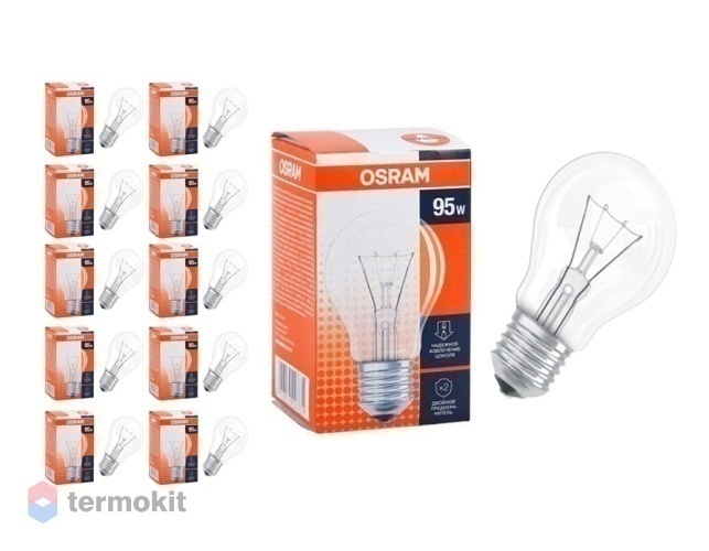 Лампа накаливания Osram CLAS A CL 95W 230V E27, 10 шт.