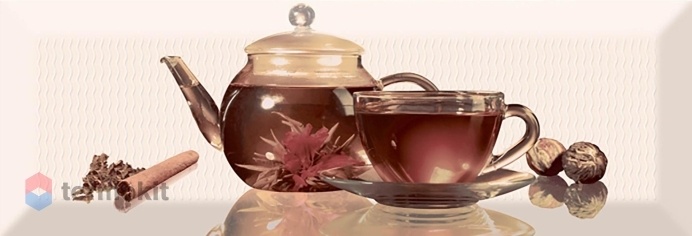 Керамическая плитка Absolut Keramika Decor Tea 01 C декор 10x30