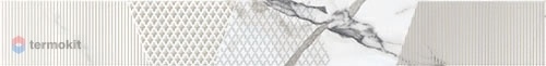 Керамическая плитка Керлайф Arabescato Bianco бордюр 7,5x63