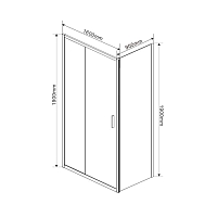 Душевой уголок Vincea Garda 1900x1600x900 хром VSR-1G9016CL