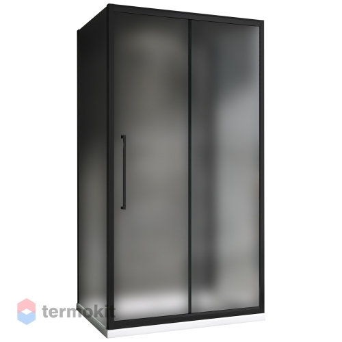 Душевой уголок ABBER Schwarzer Diamant 1950x1200x1000 (матовое стекло) черный AG30120BMH-S100BM-S100BM