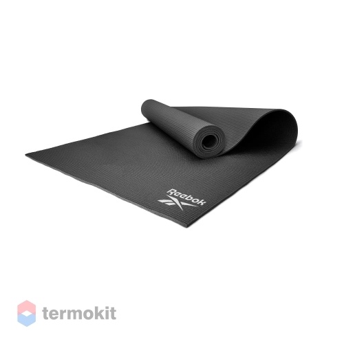 Тренировочный коврик для йоги Reebok черный 4мм RAYG-11022BK