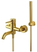 Смеситель для ванны и душа Remer X Style глянцевое золото X02DO