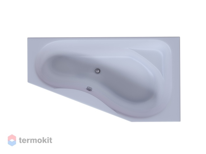 Акриловая ванна Акватек Медея 1700х950 с фронтальной и боковой панелью правая MED180-0000010